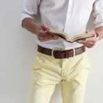 Photo beige womens trousers