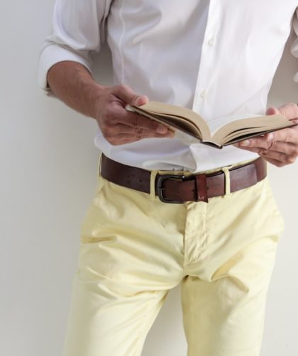 Photo beige womens trousers