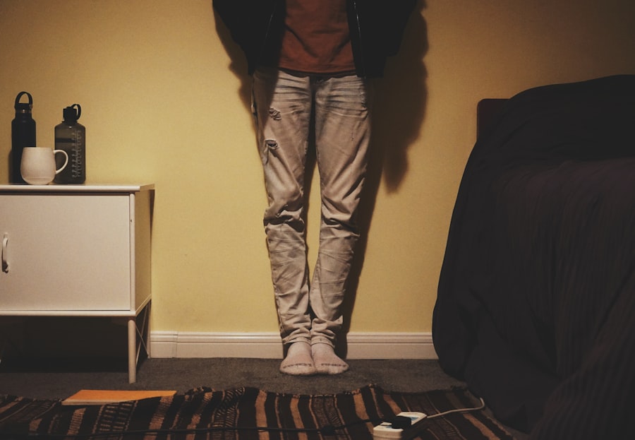 mens grey pants
