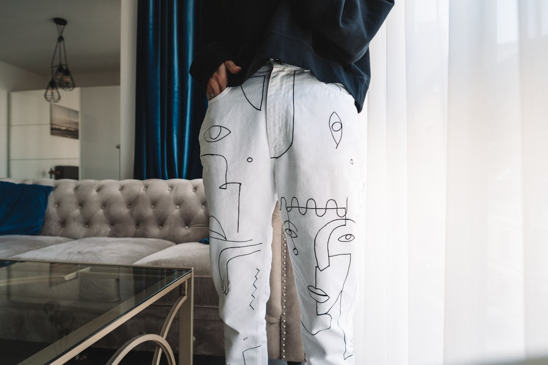 Photo mens grey pants