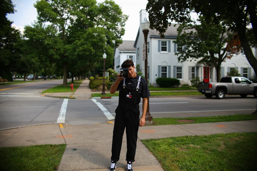 Photo brown mens trousers